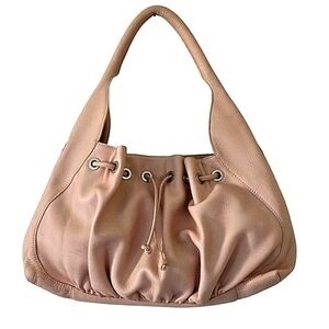 Roberta di Camerino Bag Soft Pink Leather Hobo Purse Designer Shoulder Handbag